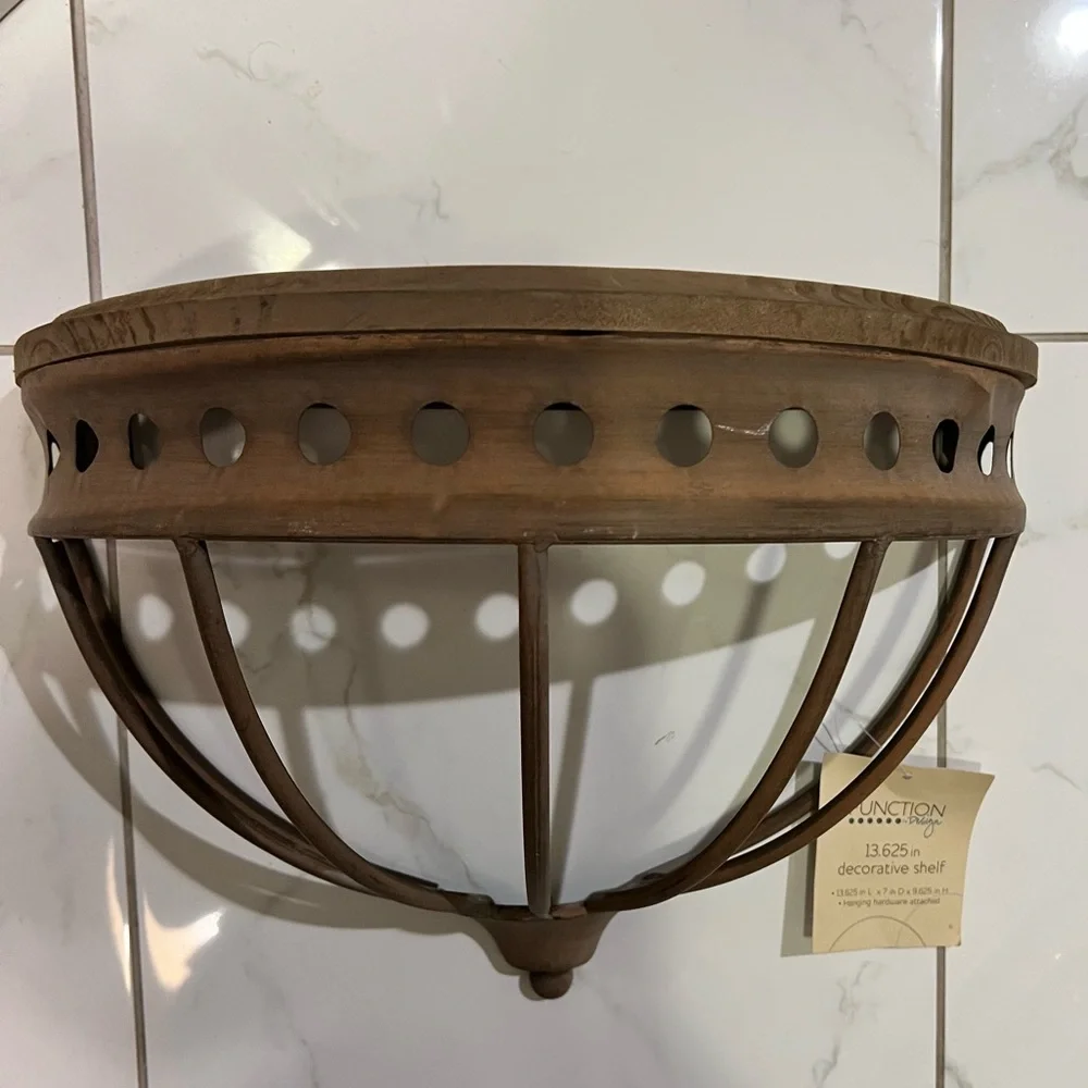 Just Reduced: Function Design wood and metal decorative shelf